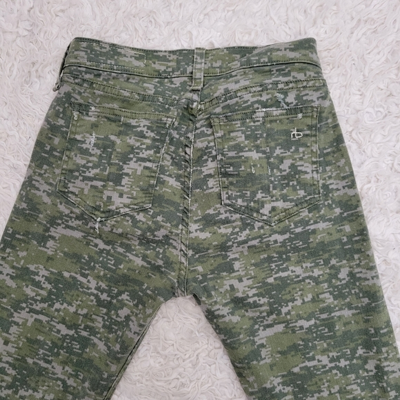 Rag & Bone Dash Slouchy Skinny Camo Destroyed Jeans Sz 24 - Picture 13 of 15